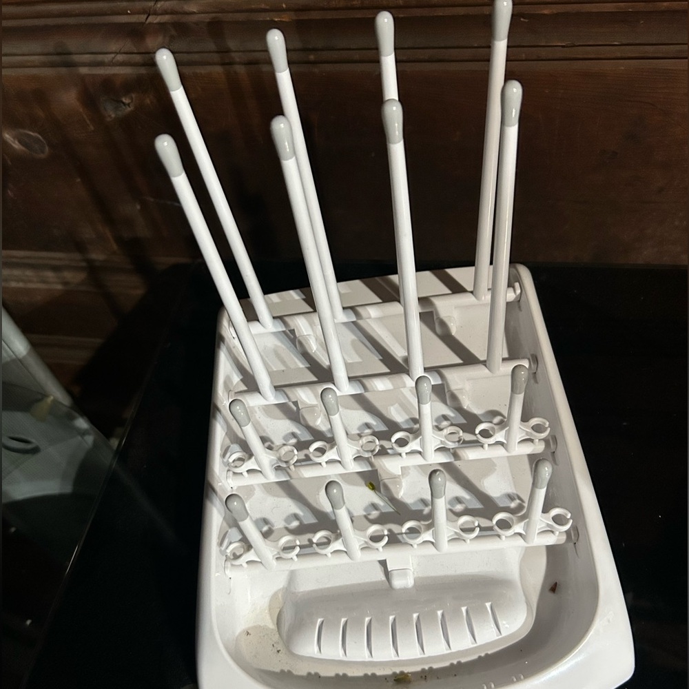 White Bottle Drying Rack